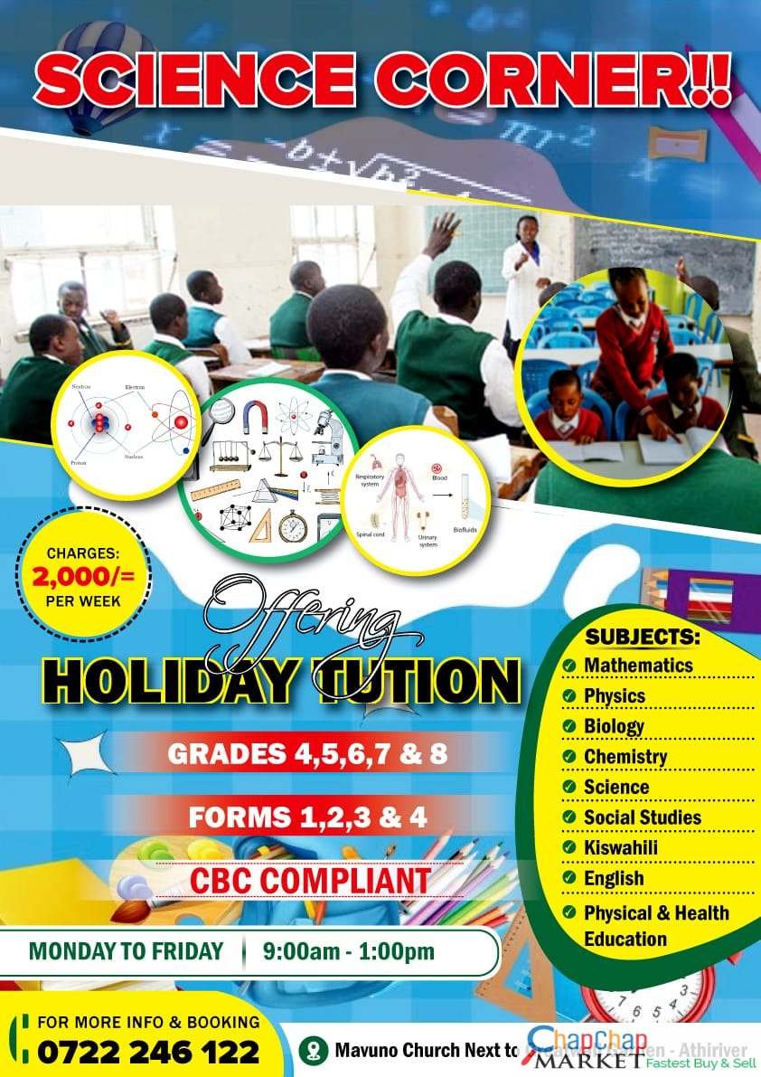 -Holiday tution for all School levels