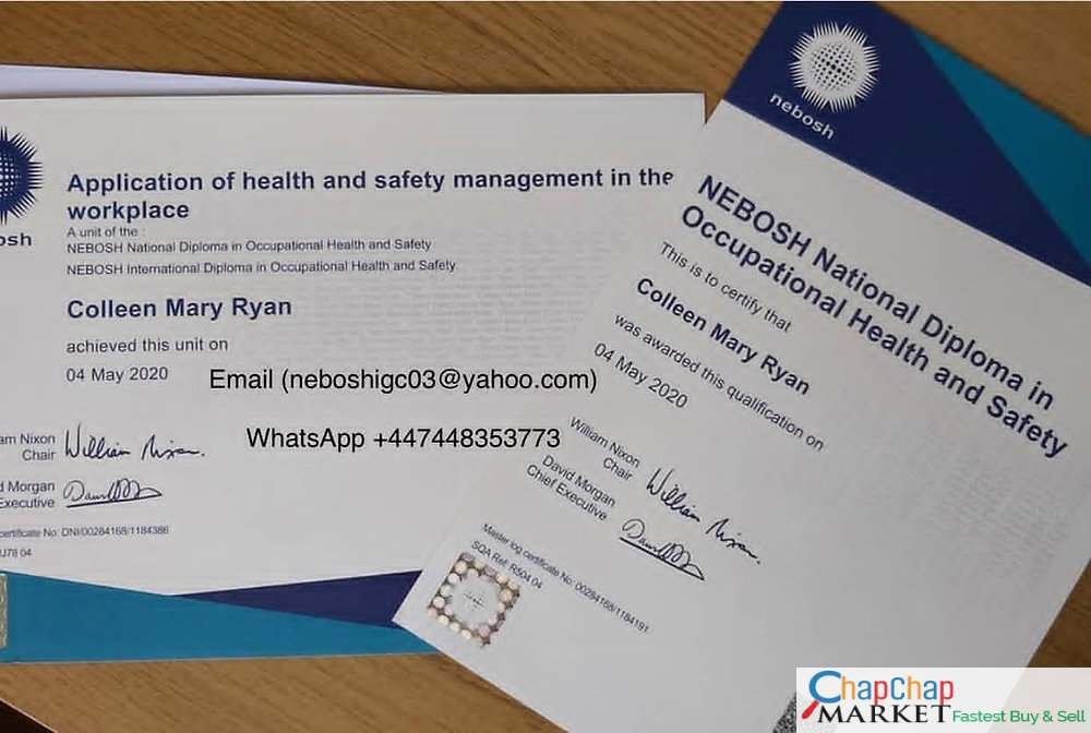 (neboshigc03@yahoo.com)  Purchase NEBOSH Certificates Online without exams