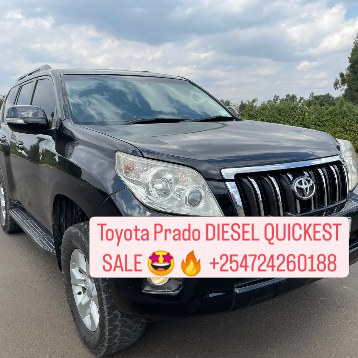 Car/motor vehicle Cars For Sale in Kenya-Toyota Prado J150 DIESEL QUICK SALE You Pay 30% Deposit Trade in OK Hire purchase new shape