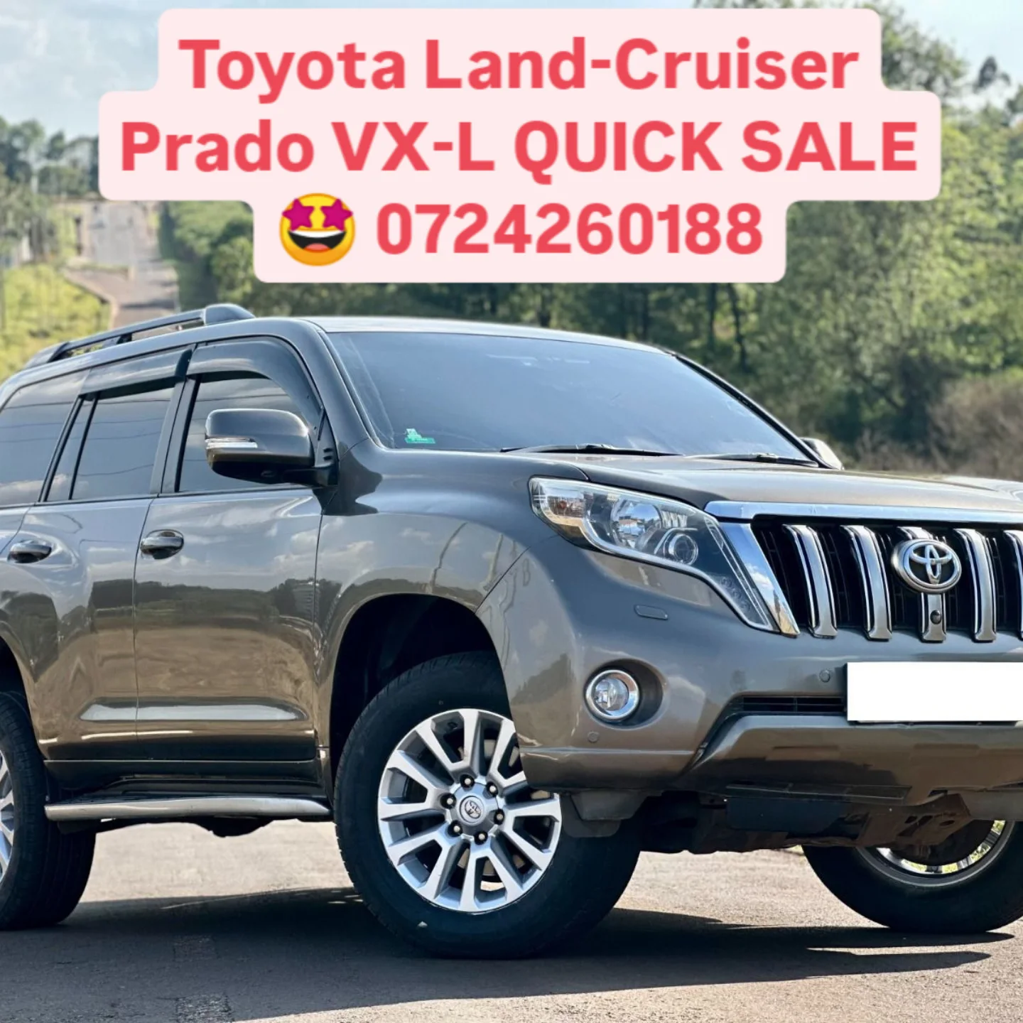 TOYOTA Land-Cruiser Prado VX-L QUICK SALE QUICK SALE You Pay 30% Deposit Hire purchase installments UpTo 70% financing/finance NO CRB STATUS CHECK Trade in OK