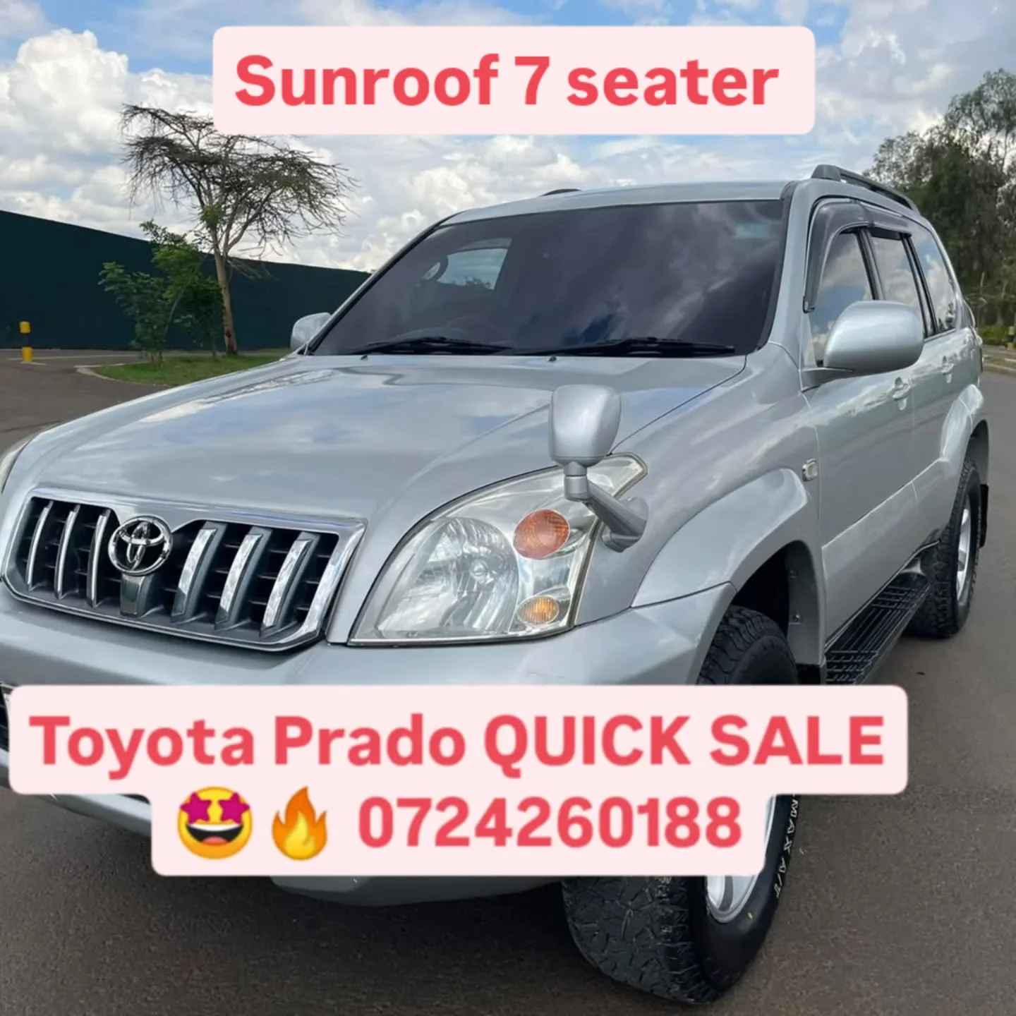 Toyota Land-Cruiser Prado sunroof j120 QUICK SALE You Pay 30% Deposit Hire purchase installments UpTo 70% financing/finance NO CRB STATUS CHECK Trade in OK