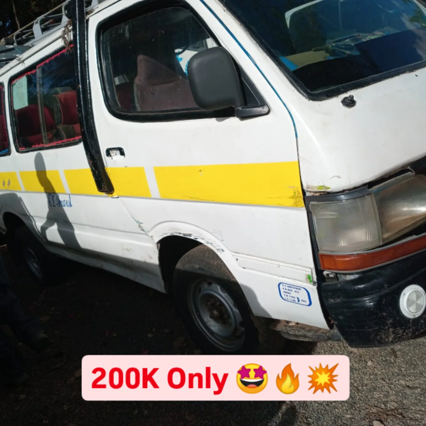 TOYOTA HIACE 5L clean matatu 200K ONLY 😲 QUICK SALE You Pay 30% Deposit Hire purchase installments UpTo 70% financing/finance NO CRB STATUS CHECK Trade in OK EXCLUSIVE