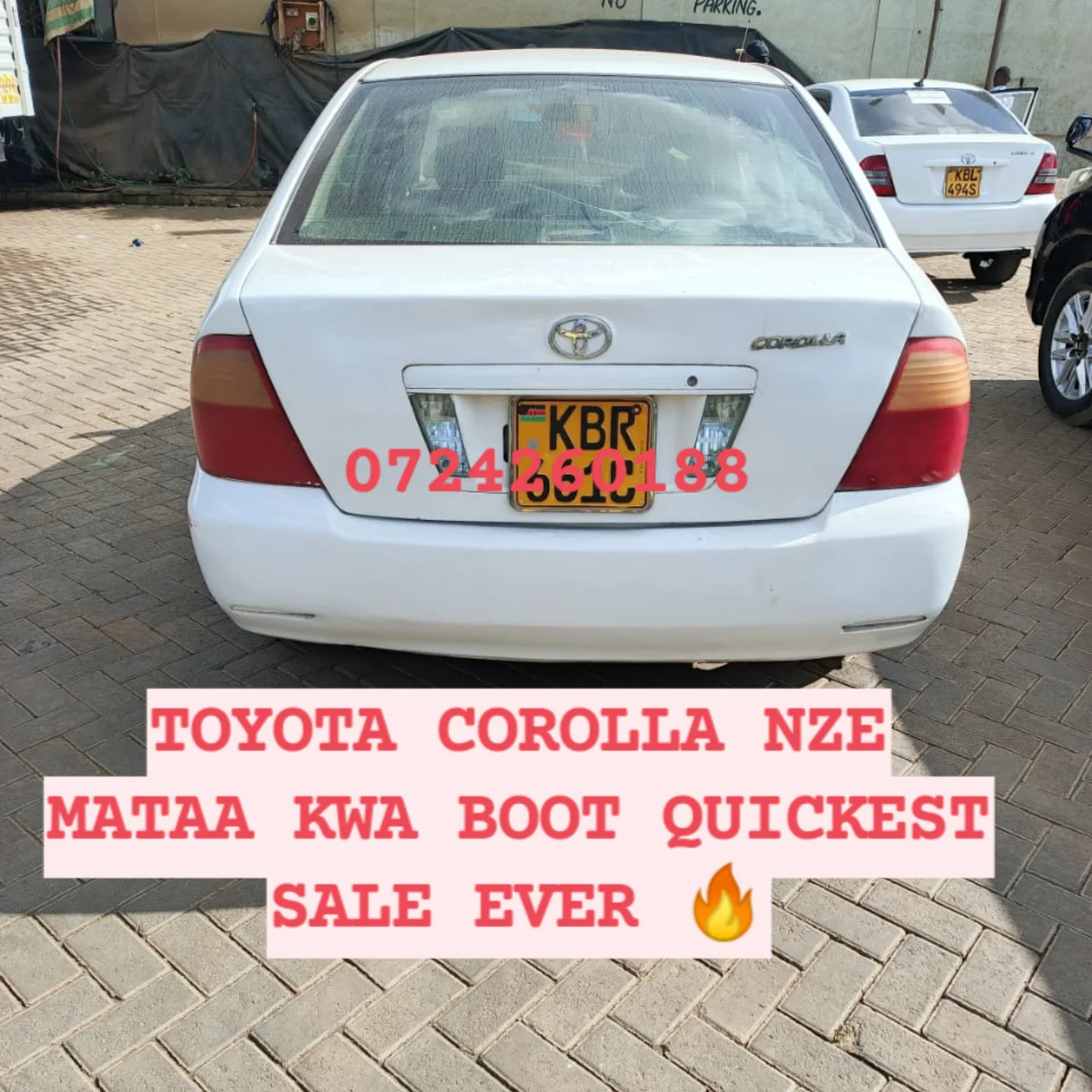 Toyota Corolla NZE bootlight mataa KWA boot 450K ONLY QUICK SALE You Pay 30% Deposit Hire purchase installments HP UpTo 70% financing/finance NO CRB STATUS CHECK Trade in OK