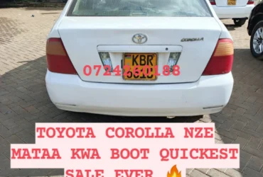 Toyota Corolla NZE bootlight mataa KWA boot 450K ONLY QUICK SALE You Pay 30% Deposit Hire purchase installments HP UpTo 70% financing/finance NO CRB STATUS CHECK Trade in OK