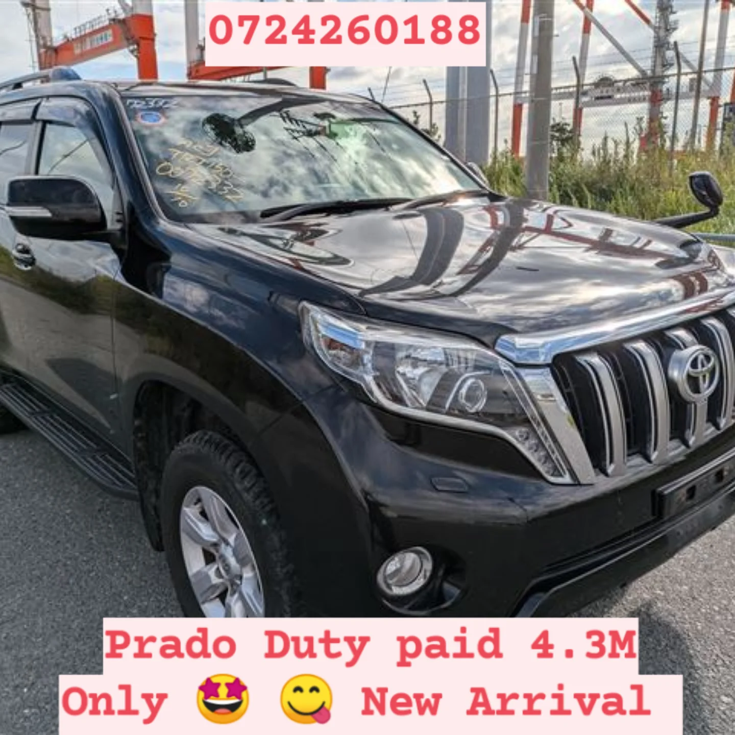 Toyota Land-Cruiser Prado at Port New Arrival 4.3M duty inclusive QUICK SALE You Pay 30% Deposit Hire purchase installments HP UpTo 70% financing/finance NO CRB STATUS CHECK Trade in OK