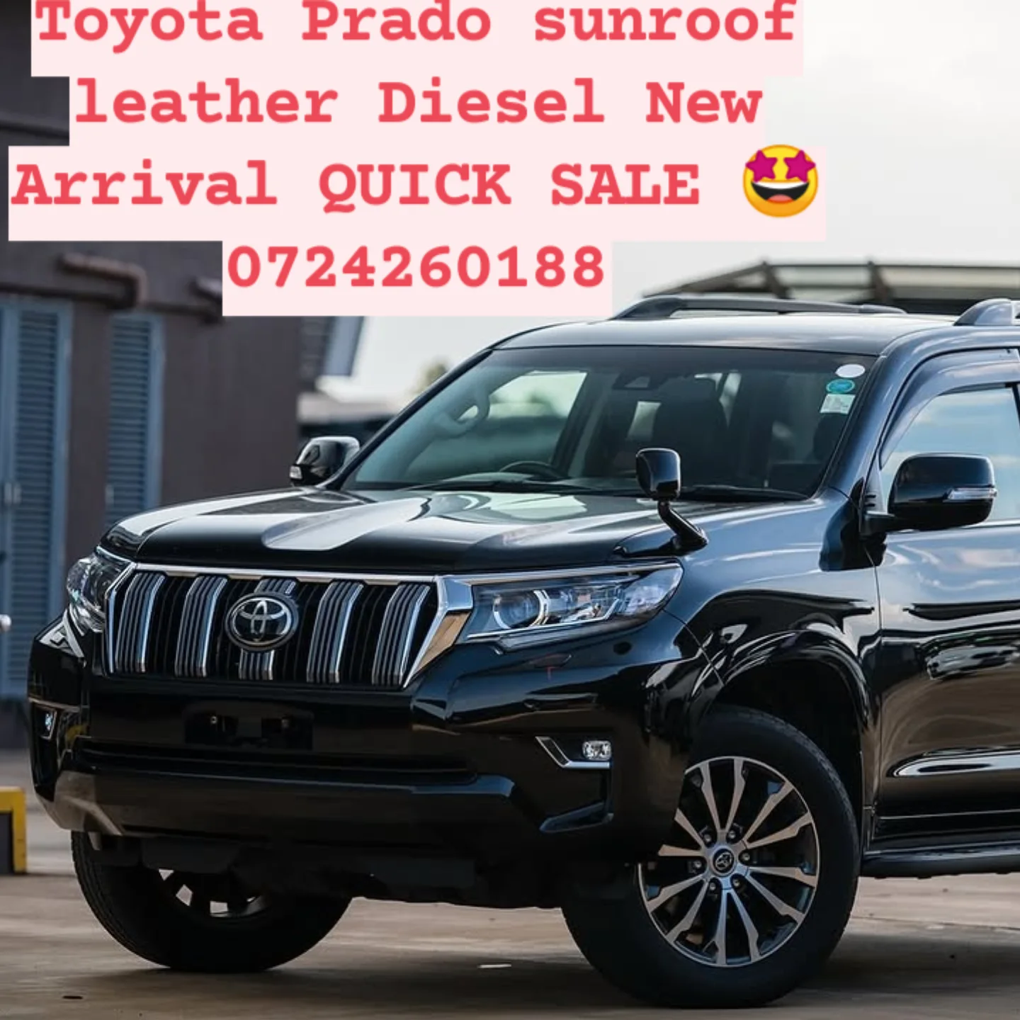 Toyota Land-Cruiser Prado New shape New Arrival Fully loaded DIESEL Black beauty QUICK SALE You Pay 30% Deposit Hire purchase installments HP UpTo 70% financing/finance NO CRB STATUS CHECK Trade in OK