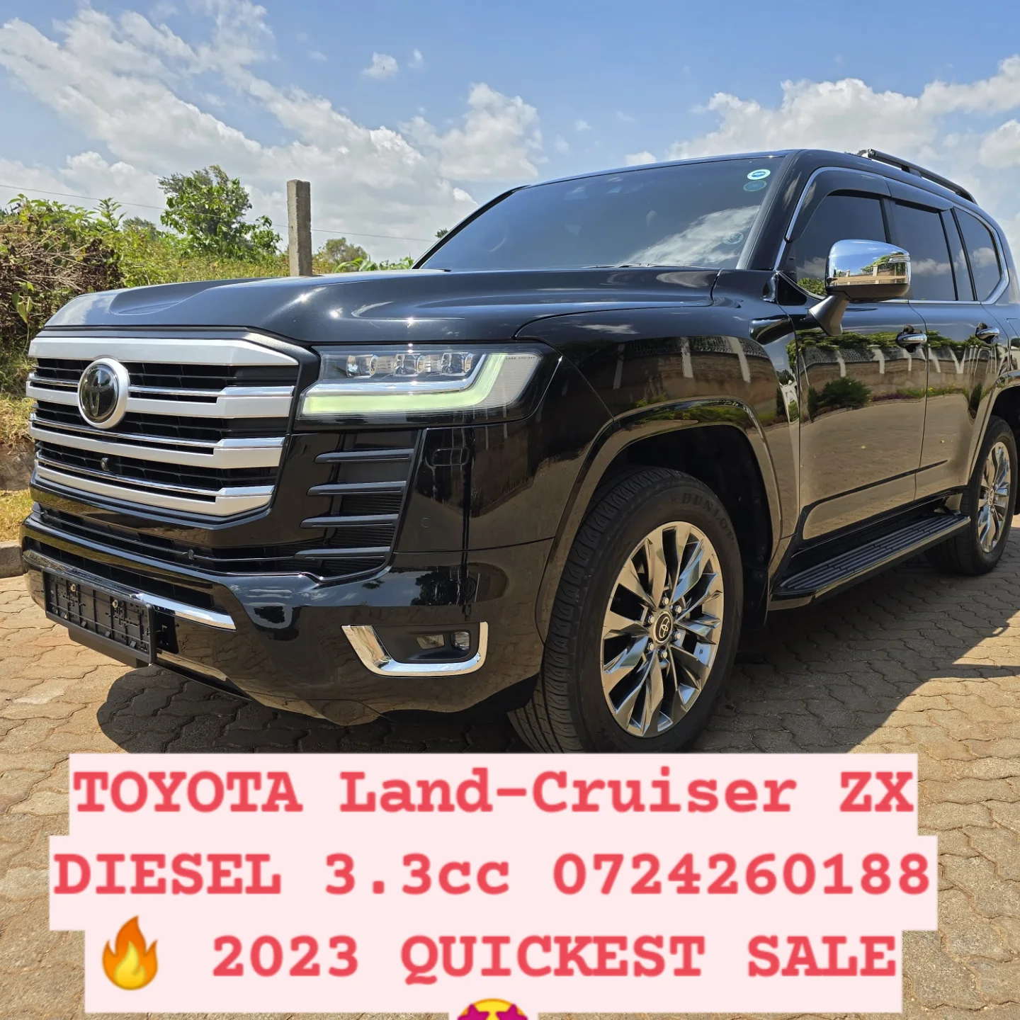 Toyota Land-Cruiser 300 series ZX V8 DIESEL 3.3cc 2023 New Arrival 🤩 QUICK SALE You Pay 30% Deposit Hire purchase installments HP UpTo 70% financing/finance NO CRB STATUS CHECK Trade in OK