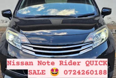 NISSAN NOTE RIDER QUICK SALE You Pay 30% Deposit Hire purchase installments HP UpTo 70% financing/finance NO CRB STATUS CHECK Trade in OK