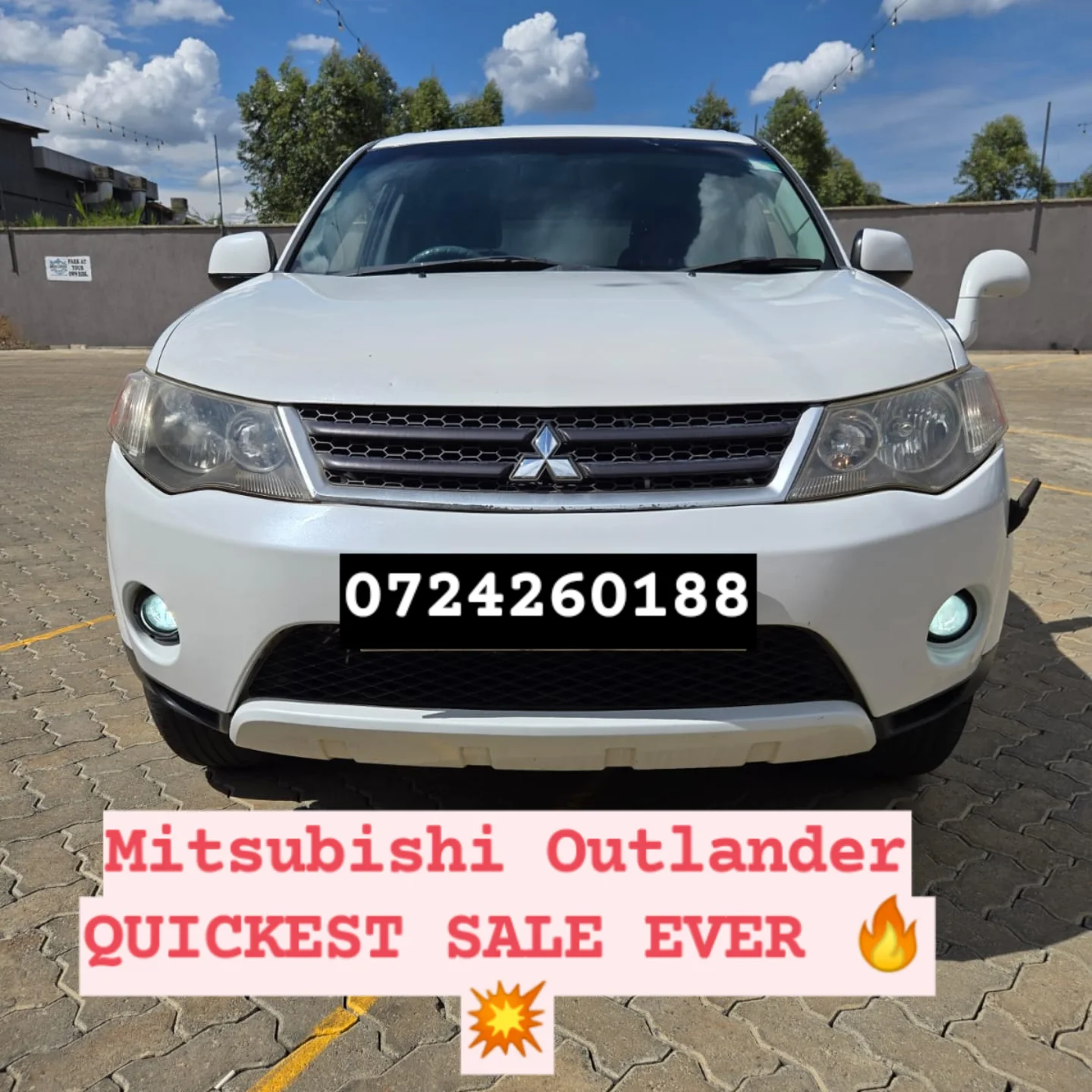 MITSUBISHI OUTLANDER New Shape QUICK SALE You Pay 30% Deposit Hire purchase installments HP UpTo 70% financing/finance NO CRB STATUS CHECK Trade in OK 7 SEATER