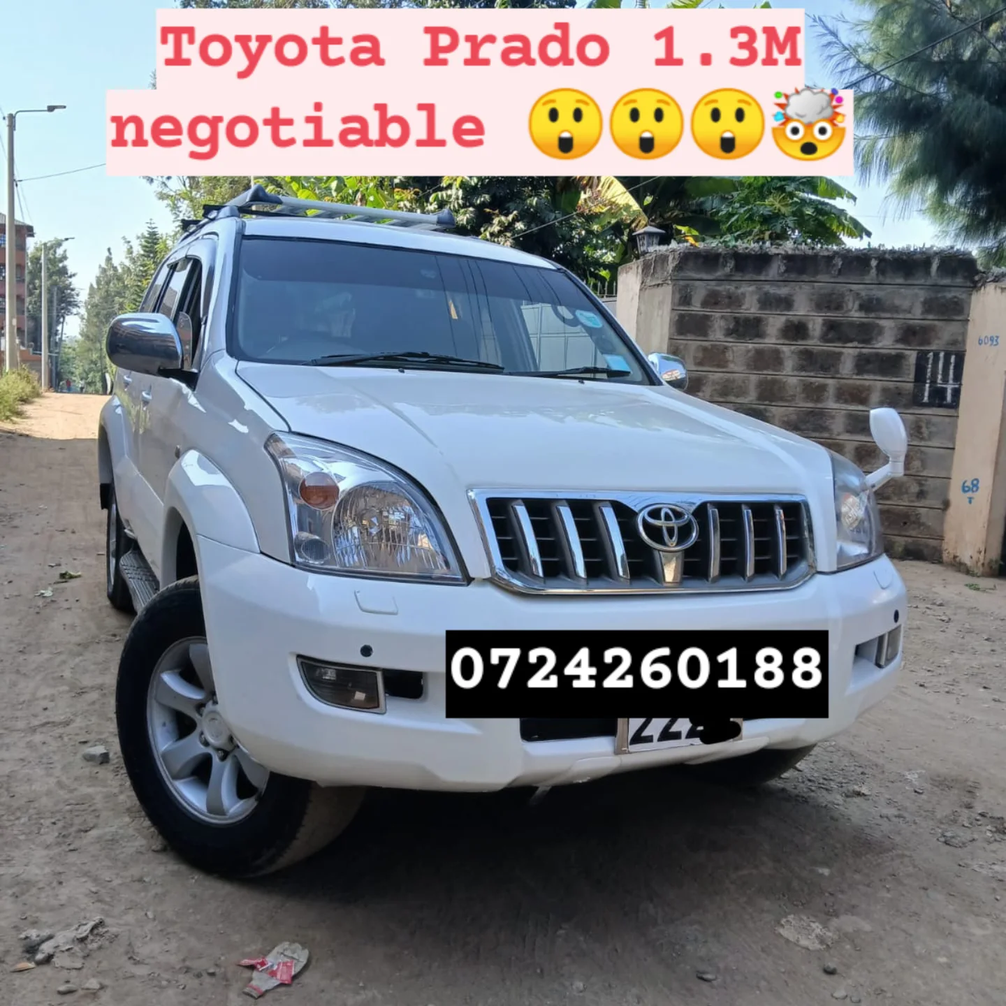 Toyota Land-Cruiser Prado 1.3M ONLY 😲 🤯 QUICK SALE You Pay 30% Deposit Hire purchase installments HP UpTo 70% financing/finance NO CRB STATUS CHECK Trade in OK