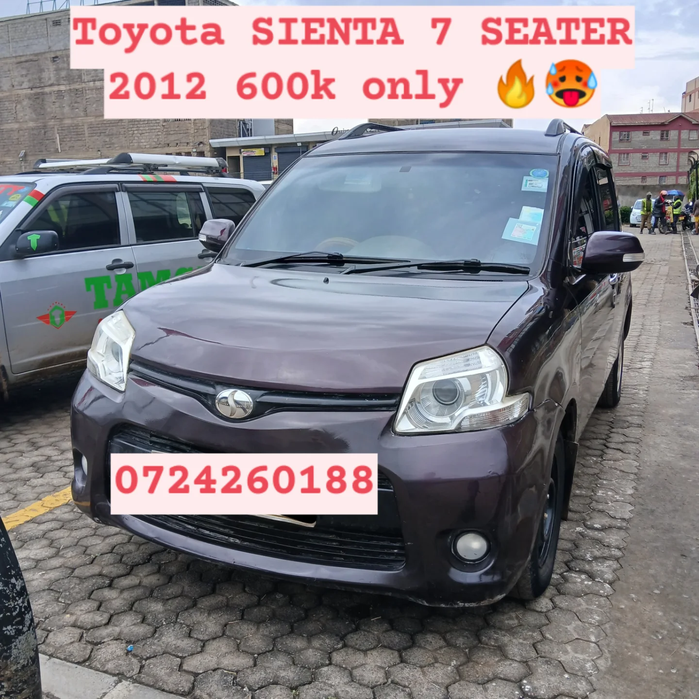 Toyota SIENTA 7 SEATER 2012 600k ONLY 😲 🤯 QUICK SALE You Pay 30% Deposit Hire purchase installments HP UpTo 70% financing/finance NO CRB STATUS CHECK Trade in OK