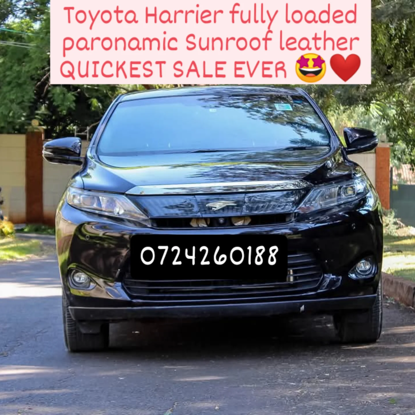 Toyota harrier panoramic sunroof New shape QUICK SALE You Pay 30% Deposit Hire purchase installments HP UpTo 70% financing/finance NO CRB STATUS CHECK Trade in OK