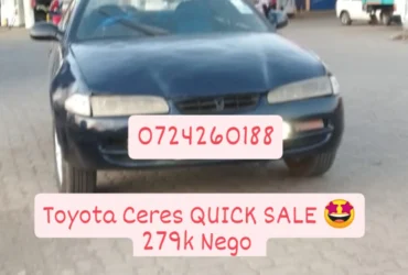 Toyota Ceres 170K Only 🤩 😋 QUICK SALE You Pay 30% Deposit Hire purchase installments HP UpTo 70% financing/finance NO CRB STATUS CHECK Trade in OK