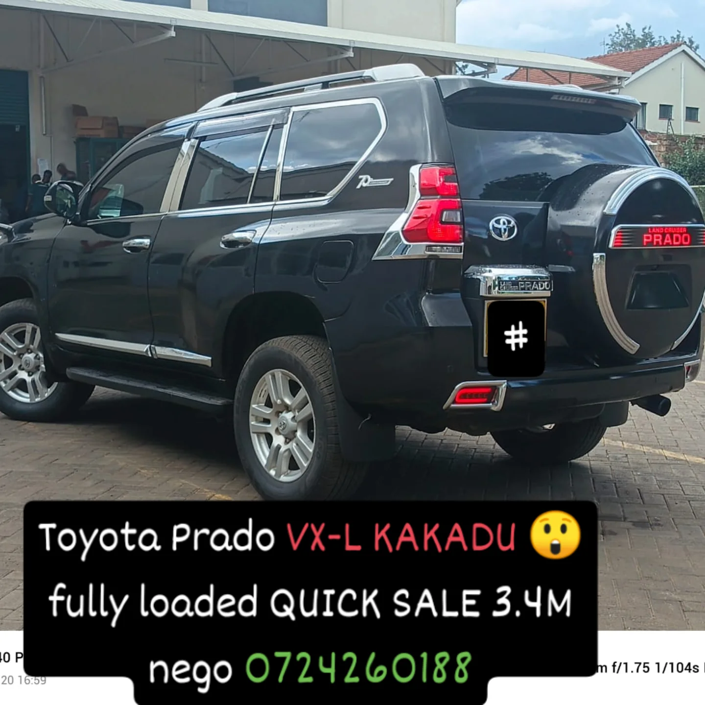 Toyota land cruiser Prado VX-L KAKADU 3.4M ONLY sunroof cooler box height control QUICK SALE Deal on offer You Pay 30% Deposit Hire purchase installments HP UpTo 70% financing/finance NO CRB STATUS CHECK Trade in OK 25 Toyota land cruiser Prado VX-L KAKADU 3.4M ONLY sunroof cooler box height control QUICK SALE Deal on offer You Pay 30% Deposit Hire purchase installments HP UpTo 70% financing/finance NO CRB STATUS CHECK Trade in OK