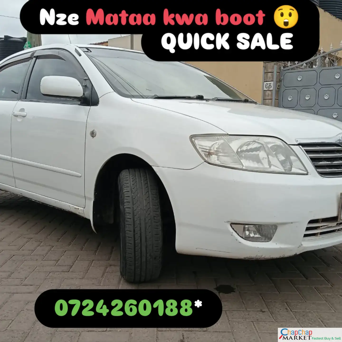 Toyota corolla NZE Mataa kwa boot 🔥 lipa pole pole DEAL on offer QUICK SALE You Pay 30% Deposit Hire purchase installments HP UpTo 70% financing/finance NO CRB STATUS CHECK Trade in OK